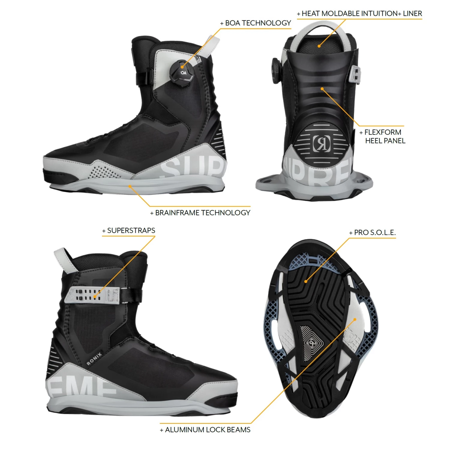 Ronix Supreme BOA Chausses De Wakeboard 3 Ronix Supreme BOA Chausses De Wakeboard – Image 3